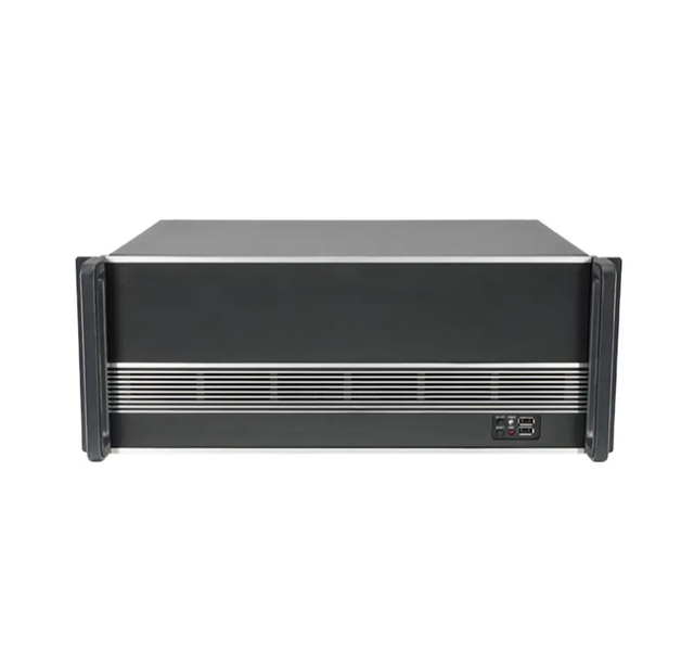 OEM 4U Server Case 19 Inch Rack Mount Horizontal ATX Chassis with 7 PCIE Slots Plastic Style with Fan and 350w Psu in Stock