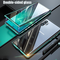 360 coque de téléphone en métal à adsorption magnétique complète pour Samsung Galaxy S20 Note 20 Ultra A50 A51 A70 A71 A50S A10 couverture