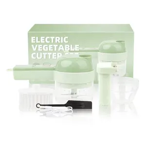 Dropship 1pc 4 In 1 Vegetable Chopper Handheld Electric Vegetable