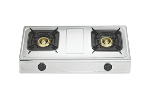 Plaque de cuisson à gaz portable pour l'extérieur, <span class=keywords><strong>2</strong></span> brûleurs, en émail noir, compatible avec cuisinière de <span class=keywords><strong>camping</strong></span>, <span class=keywords><strong>meilleur</strong></span> prix - Product Image 3