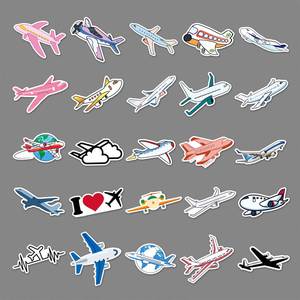 50 Pegatinas Creativas y Personalizadas con Dibujos Animados de Aviones para Decoración de Computadoras Portátiles y Automóviles - Product Image 4