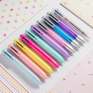 Cadeaux promotionnels pour étudiants fournitures d'écriture scolaire de bureau bon marché personnalisé 6 couleurs en 1 stylo à bille multicolore avec Logo - Product Image 6
