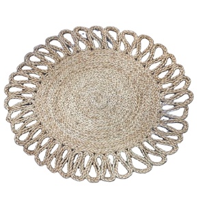 Nouveau Tapis Rond Bohème Moderne en Jute Tressé à la Main 2026, à Poils Longs et Pompons, Techniques Jacquard à Boucles Coupées pour la Décoration - Product Image 5