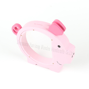 Con Heo đất bằng gỗ ngân hàng cho trẻ em dễ thương tiền ngân hàng, rõ ràng gỗ tiền hộp cá nhân tiết kiệm tiền Jar - Product Image 5