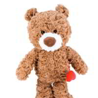 Vente chaude Logo Personnalisé Jouets En Peluche Personnalisé Battement De Coeur Ours En Peluche Animaux En Peluche Amour Soins Ours En Peluche Super Saint Valentin Cadeau