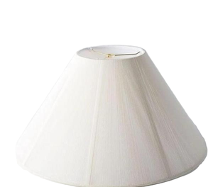 Cream Beige Panel Stitched <b>Large</b> Empire Bell <b>Lampshade</b> Vintage Handcrafted Edge Sewing Design <b>for</b> Living Room <b>Floor</b> <b>Lamp</b> - Product Image 5