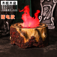 Réchaud électronique Rétro Décoration Halloween Simulation Flamme Lampe Feu Pan Mariage Feu Prop Feu de Camp Brasero Lanterne