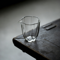 Carafe à thé en verre borosilicate haute résistance, isolée thermiquement, avec bordure florale artisanale, pour thé Kung Fu chinois