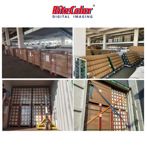 Rollo de <span class=keywords><strong>lienzos</strong></span> de archivo de polialgodón con impresión de inyección de tinta al por mayor para pintura acrílica de gran formato - Product Image 5