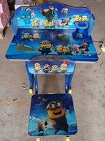 Ensemble table et chaises d'étude réglables en hauteur pour bébés et enfants, rose, vente en gros