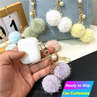 Porte-clés en peluche personnalisés mignons en gros, accessoires perlés, porte-clés et accroches-sacs légers et frais aux couleurs bonbon
