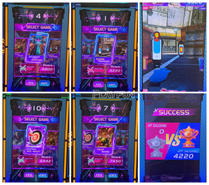 Simulateur de tir à deux pistolets à monnayeur avec écran de 75 pouces certifié CE, machine de jeu d'arcade pour <span class=keywords><strong>2</strong></span> joueurs avec lumières LED - Product Image 4