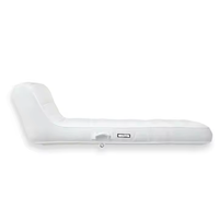 Canapé-lit gonflable en PVC Chaise longue de bronzage Flotteur pliant pour l'extérieur et le jardin de la piscine