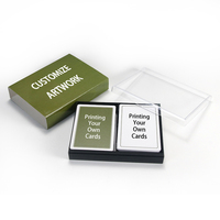 Fabricant de cartes à jouer personnalisées Rummy Double Set America 108 Cards Deck Canasta Card Game