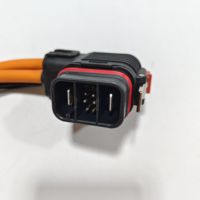 Connecteurs hybrides IP67 2+8 en cuivre droit avec boîtier PC pour alimentation et signal de batterie de véhicule électrique