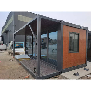 Casa contenedor desmontable prefabricada de China, 20 pies/40 pies, Instalación rápida, diseño moderno, paquete plano, casas pequeñas para acampar, edificios de oficinas - Product Image 4