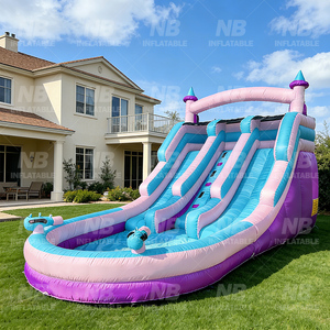 Home Use Kids Outdoor Inflatable <b>Small</b> Water Pool <b>Slide</b> Amusement Bouncer House NB- 93033 Inflatable Castle Kids Home Use Kids O - Product Image 5