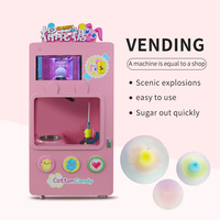 Machine à Vente Automatique de Barbe à Papa, Petite et Entièrement Automatique, avec Fonction SDK, Options de Paiement Multiples, Écran LED/LCD