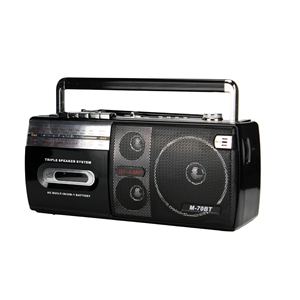 Retro Cassette Recorder Player, AM FM SW Radio Boombox, Rechargeable <b>USB</b> TF Slot, ABS for Camping Gift - Product Image 5