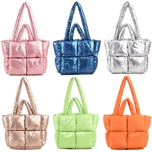 Grand sac à bandoulière portable en nylon rembourré pour oreiller, sacs à main en gros, fourre-tout