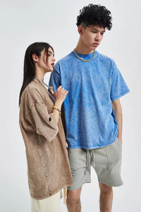 เสื้อยืดยูนิเซ็กซ์สไตล์วินเทจลายกราฟิกพิมพ์เองบนผ้าฝ้าย 100% ทรงโอเวอร์ไซส์สไตล์เรโทรสำหรับผู้ชาย - Product Image 3