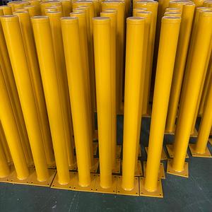 عمود تحذير مروري مرن مخصص باللون الأصفر، عمود أمان ثابت للطرق - Product Image 4