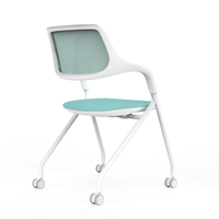 Chaise de réunion de bureau avec accoudoirs et roulettes universelles, structure en X, chaise de bureau ergonomique pour les réunions de bureau