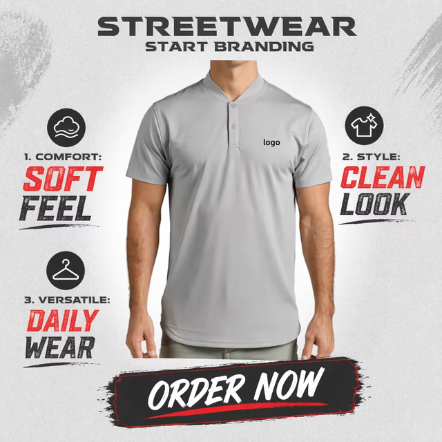 Wholesale Men's Embroidered Solid for Shirt Polyester Quick Dry Short Sleeve Jersey Blade Collar Golf Shirts for Men