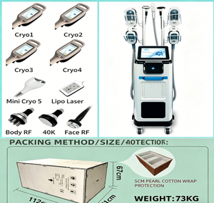 Macchina per Criolipolisi L 360 2 in 1 con EMS RF, 9 Manipoli per Congelamento del Grasso, <span class=keywords><strong>Crioterapia</strong></span>, Attrezzatura per Modellamento del Corpo e Perdita di Peso - Product Image 1