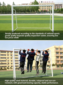 Portería de Fútbol Estándar de Tamaño Pequeño <span class=keywords><strong>3x2</strong></span> 3-on-3/4-on-4, Marco de Acero Portátil, Desmontable, Configuración Móvil para Niños y Adultos - Product Image 3