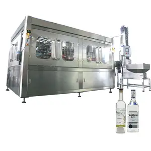 Automatic glass bottle vodka making machine wine filling machine