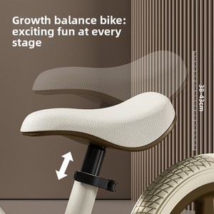 Vélo d'équilibre en nylon de 12 pouces pour enfants, léger, sans pédales, pour l'apprentissage de la marche, pour les enfants de 1 à 6 ans, vente en gros - Product Image 3