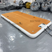 Plate-forme de bain gonflable en PVC de haute qualité 3m 5m 10m plate-forme d'eau de quai flottant avec échelle