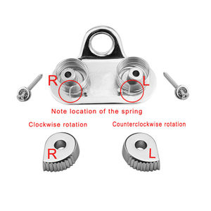 Taquet à came en acier inoxydable Heavy Duty avec anneau de direction Silvertfor Marine Boat Yacht Sailing Sailboat Ball Bearing - Product Image 5