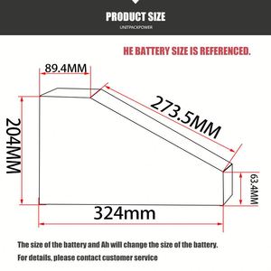 แบตเตอรี่ลิเธียมแบบกำหนดเอง 36V 48V 52V 60V 72V รูปทรงสามเหลี่ยมและสี่เหลี่ยมผืนผ้าสำหรับจักรยานไฟฟ้า พร้อมปลั๊กเชื่อมต่อสำหรับระบบป้องกัน BMS - Product Image 3