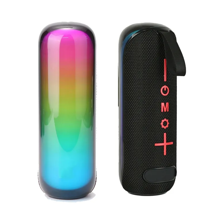 ลดราคา T&G TG-384 Mini ลําโพงไร้สายแบบพกพารองรับ TF / U-disk / RGB 1200mAh Vintage หนังลําโพงมือถือ