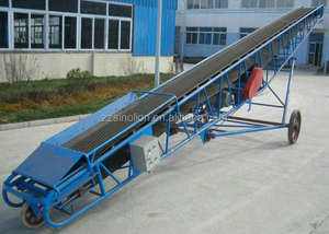 Industriële mobiele draagbare kleine rubberen schuine bandtransportbandmachine met PLC-besturing, regelbare snelheid, food grade, te koop - Product Image 3