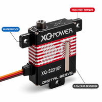 Servomoteur numérique sans noyau étanche ultra-mince 10 mm XQ-S2210F 11 kg avec engrenage en acier inoxydable pour avion RC et planeur 8,4 V XQ-POWER