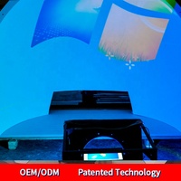 Pantalla de Cúpula Voladora de Simulación Virtual Seeball de 3m de Diámetro, Pantalla FRP de Forma Especial, Pantalla de Arco 3D sin Gafas, Láser UST Blanco 1.1