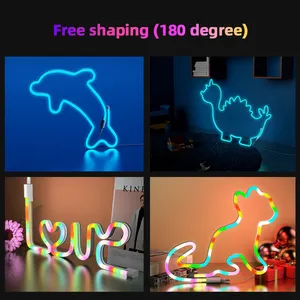 Divatla Fabriek Directe Verkoop 8*17Mm Led Neon Strip Diy Gratis Creatie Van Een Verscheidenheid Aan Vormen Voor Huisdecoratie