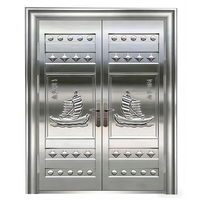 Porte de Villa de Luxe en Aluminium, Design Unique Personnalisé, Ouverture Latérale, Compatible Tuya Smart, Étanche, Sécurité de Qualité Penthouse, Anti-effraction
