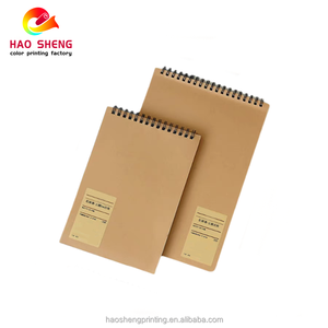 Tùy chỉnh in logo kraft giấy trường xoắn ốc ràng buộc máy tính xách tay Nhật ký nhỏ với Đồng bằng trang - Product Image 5