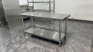 Mesa de Preparación de Alimentos de Acero Inoxidable de <span class=keywords><strong>36</strong></span> <span class=keywords><strong>x</strong></span> <span class=keywords><strong>72</strong></span> con Fregadero, Mesa de Trabajo Móvil Plegable para Uso en Restaurantes - Product Image 4