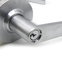 Poignée de porte cylindrique de qualité UL 2 avec verrouillage pour garage