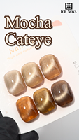 Gel yeux de chat ambre doré 20 couleurs 15ml ensemble de vernis à ongles oeil de chat magnétique étincelant Oem label privé vernis à gel Uv sans TPO