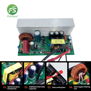 Convertisseur de courant automobile Fonsoul à onde sinusoïdale pure haute efficacité 800W/1600W DC12V/24V AC 110V/220V 50/60Hz monophasé pour <span class=keywords><strong>camping</strong></span>-<span class=keywords><strong>car</strong></span> - Product Image 4