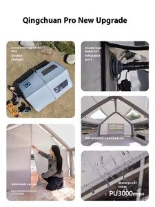 Lều cắm trại tự bung hoàn toàn tự động, không gian rộng, hai phòng ngủ, một phòng khách, chất liệu PVC chống thấm, sợi thủy tinh, dùng ngoài trời, cắm trại qua đêm - Product Image 3