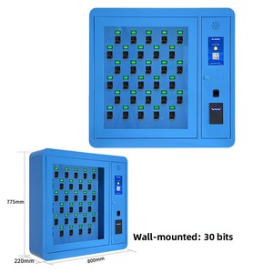 Gracewise-Armoire à clés intelligente à usage hospitalier, écran de 7 pouces, 10 fentes, reconnaissance des empreintes digitales, serrure électronique, design moderne en acier - Product Image 2