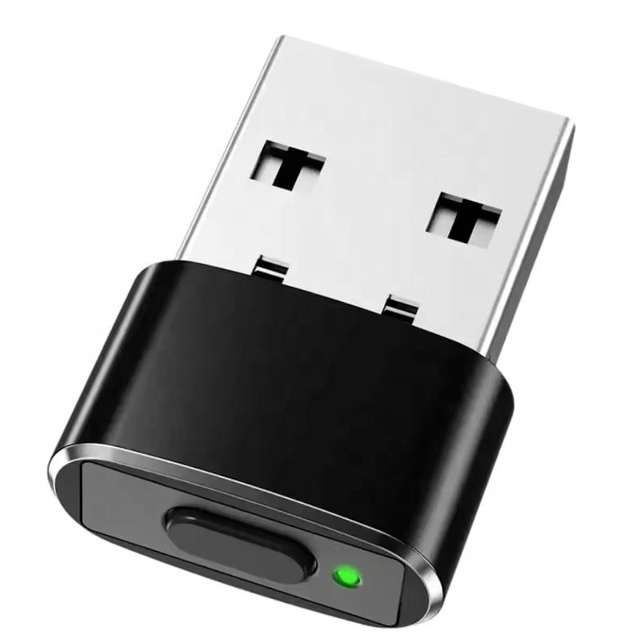 Undetectable Mini Optical LED Aluminum Alloy Plug and Play Mouse Jiggler Mover USB to Keep Computer Awake (In Stock)