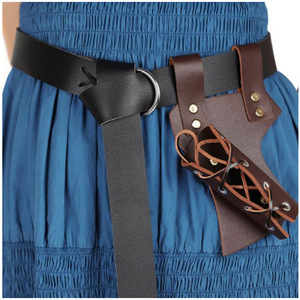 Funda de <span class=keywords><strong>espada</strong></span> de cuero Medieval europeo para Cosplay, soporte de <span class=keywords><strong>espada</strong></span> para fiesta de juego de rol LARP, cinturón colgante de cuero de imitación para Cosplay - Product Image 2